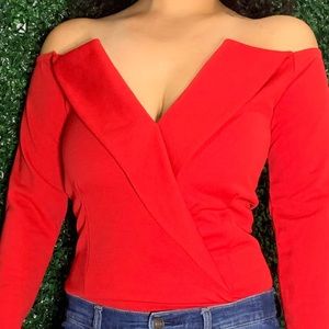 COPY - Red Pretty Little Thing blouse